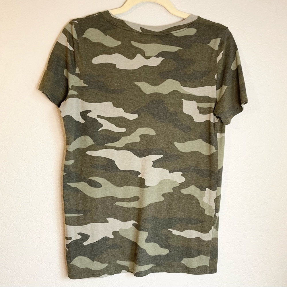 Victoria’s Secret Army Green Camo V Neck T Shirt - Picture 8 of 8